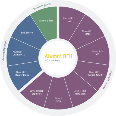Overview of BFH alumni associations and interest groups