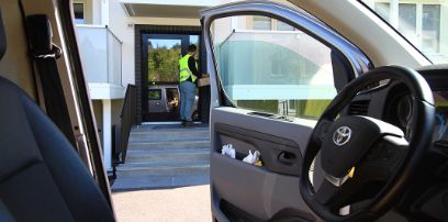 Amir auf Delivery Tour