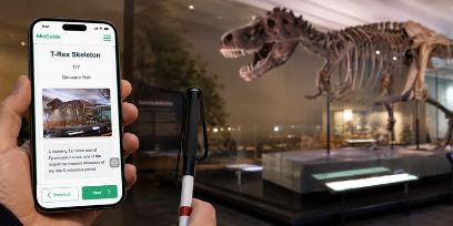 App ermöglicht einen selbstständigen Museumsbesuch trotz Sehbehinderung.
