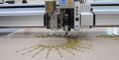 Digitale Applikation von Farbe auf Textilien