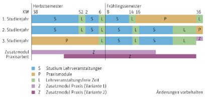 Bachelor of Science Hebamme Studienverlauf