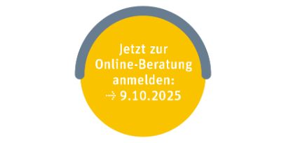 Störer mit Anmeldeling zur Online-Beratung