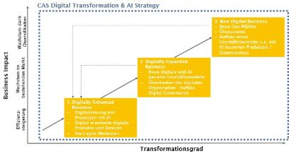 Digitale Entwicklungsschritte in Unternehmen