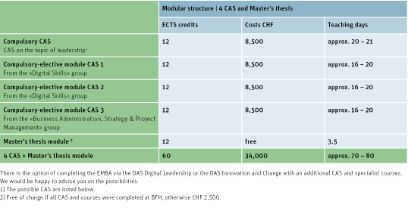 Chart/Overview of this EMBA
