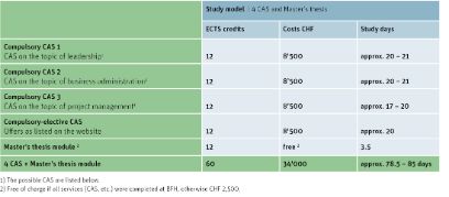 Grafik Studienmodell EMBA Projektmanagement