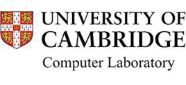 Logo University of Cambridge Computer Laboratory