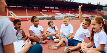 Kinder im Leichtathletiktraining