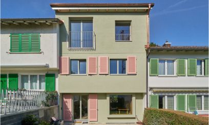 Untersuchtes Beispielprojekt: Aufstockung und energetische Sanierung eines Einfamilienhauses aus dem Jahr 2022, Zürich Foto: Martin Zeller | Architektur: baubüro in situ ag