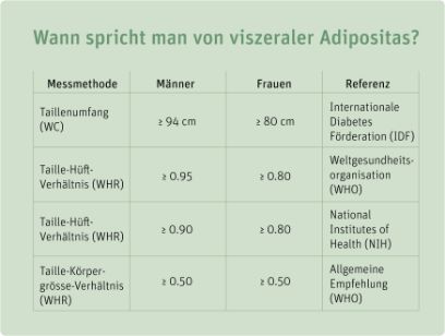 Wann spricht man von viszeraler Adipositas? Eine Übersicht