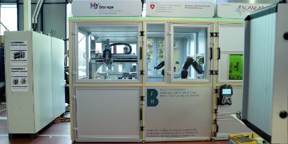 Die BFH-Forschenden können ihre Entwicklungen an ihrer eigenen Pilotanlage zur Herstellung von Batterien in Burgdorf testen.