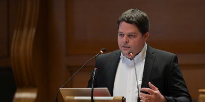 Foto David Lehmann als Referent an der TRANSFORM 2022