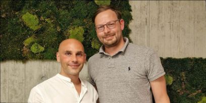 Die Dozenten Prof. Dr. Stefan Rose und Prof. Dr. Sven Feurer gewinnen den CS Teaching Award.