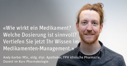 Wie wirkt ein Medikament? Welche Dosierung ist sinnvoll? Vertiefen Sie jetzt Ihr Wissen im Medikamenten-Management.